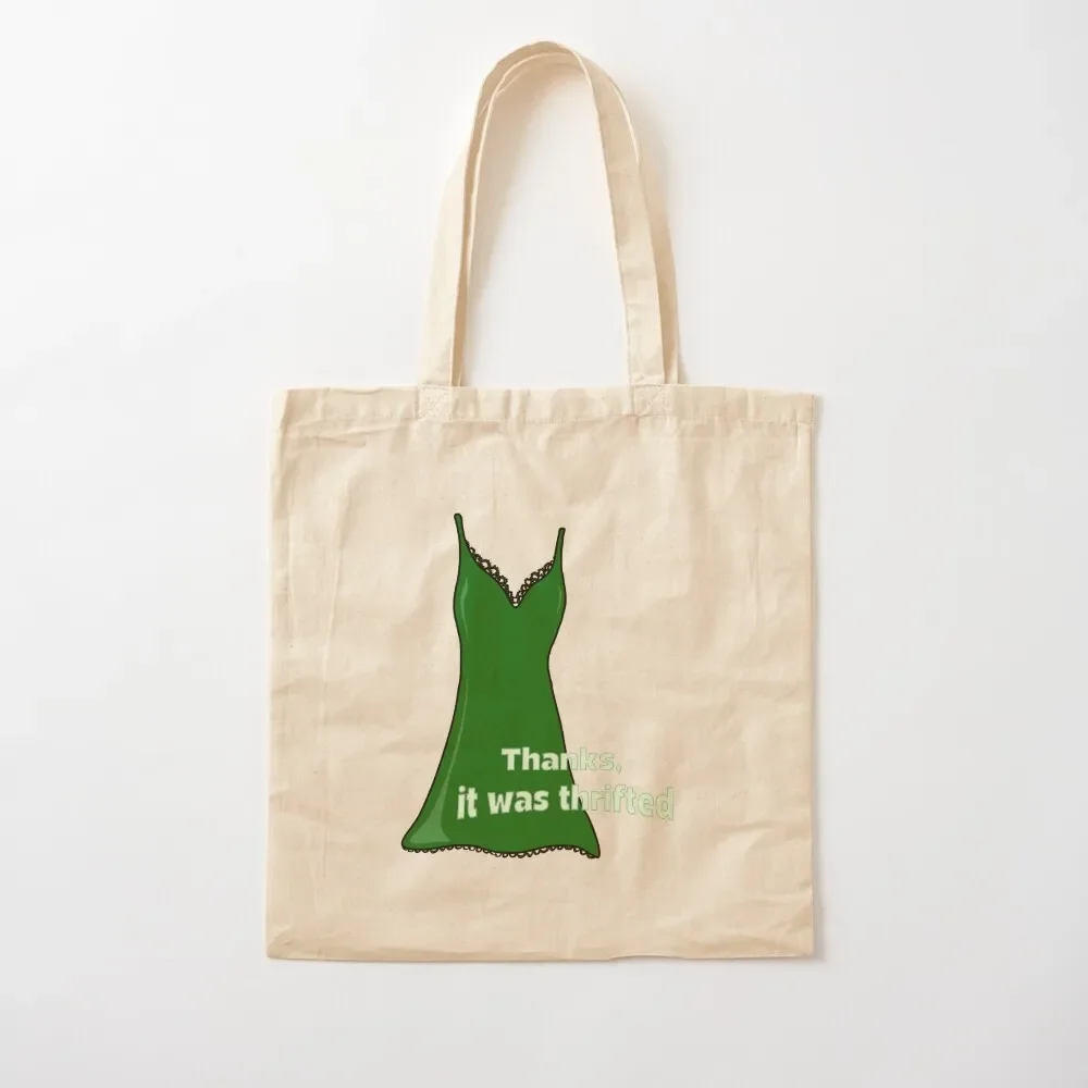 

Thrifted Slip Dress Tote Bag Eco bag Canvas bag for women