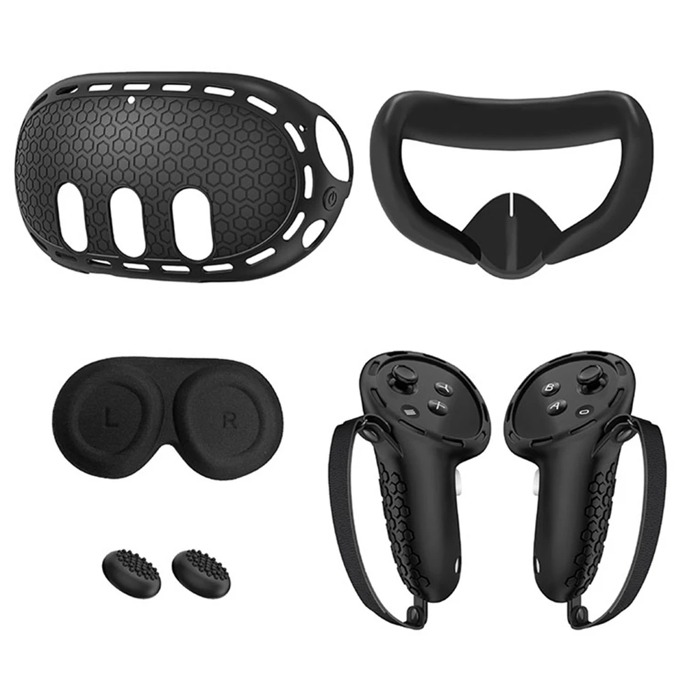 

Silicone Protective Cover Host Cover Set Accessories for Meta Quest3