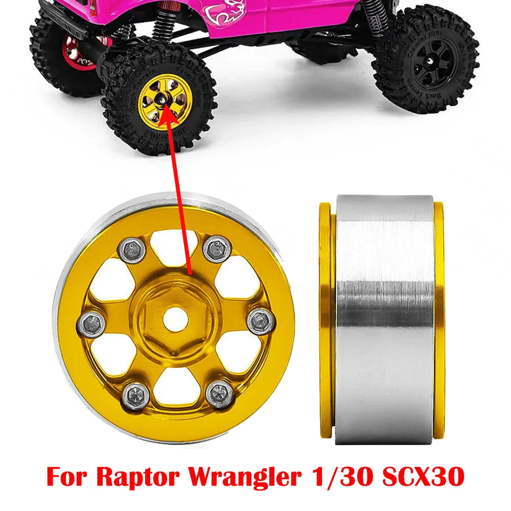 For Raptor Wrangler 1/30 SCX30 Hub Set 0.7-inch Offset K10 Ascent-32 D412 Wheel Offset Accessories