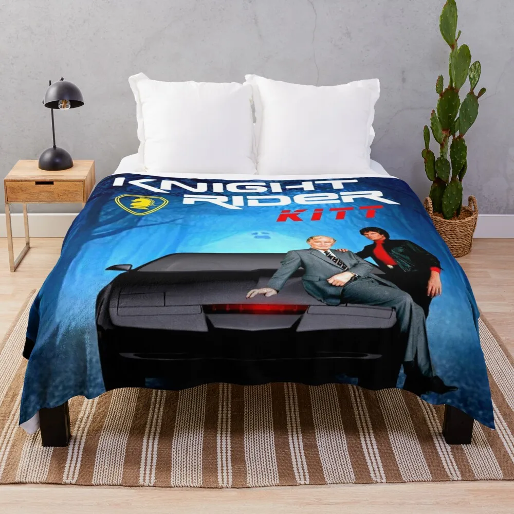 Knightrider, k2000 Throw Blanket Quilt Sofa Throw Furrys Soft Blankets