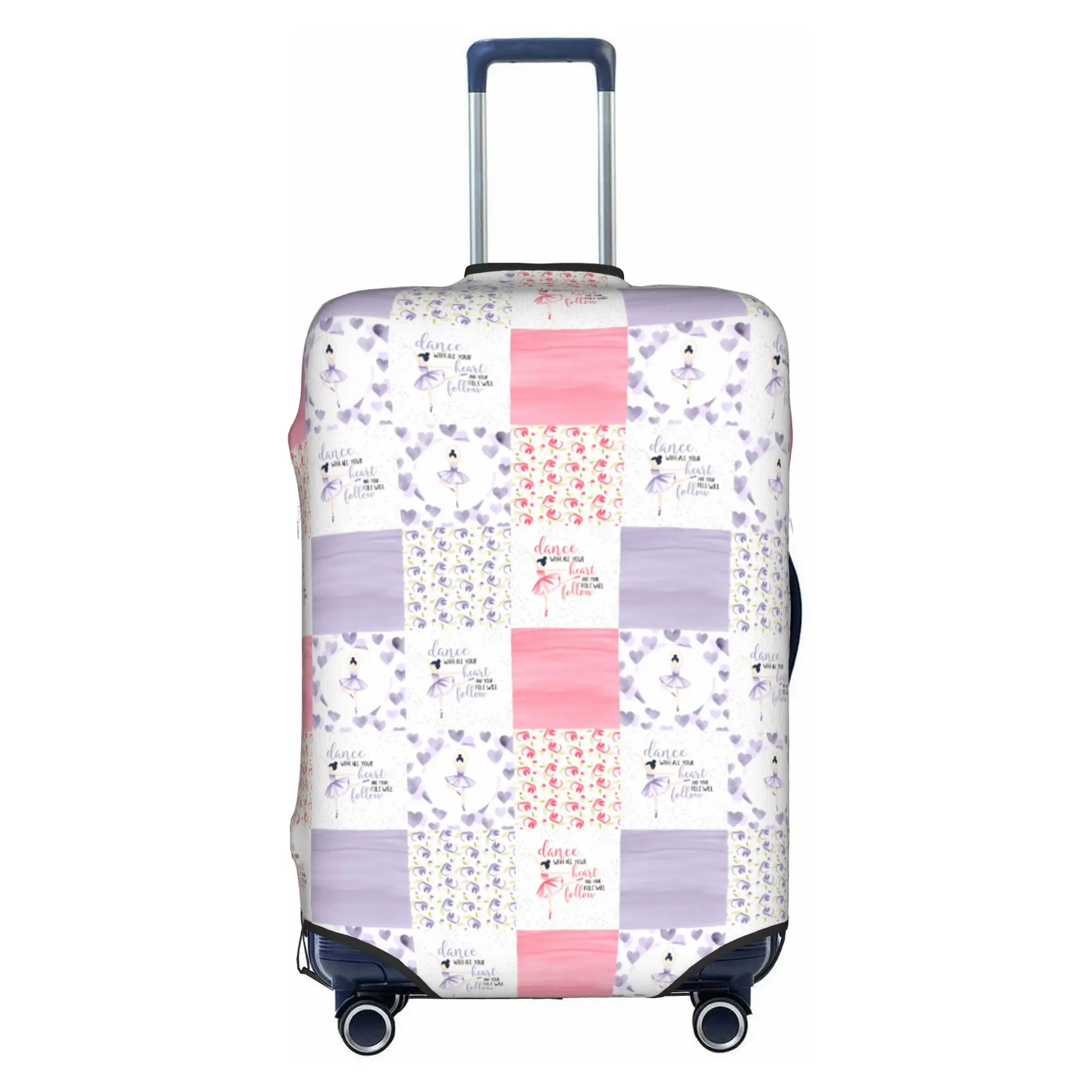 Ballet Dance Lover  Luggage Cover Protector Cute Ballerina Lover  Travel Suitcase Protective Cover for 18-32 Inch
