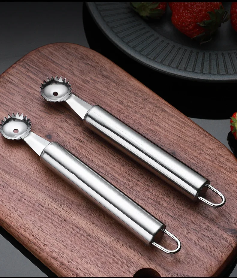 Strawberry Huller Metal Tomato Stalks Fruit Leaf Knife Stem Remover Gadget Strawberry Hullers Kitchen Accessories кухня