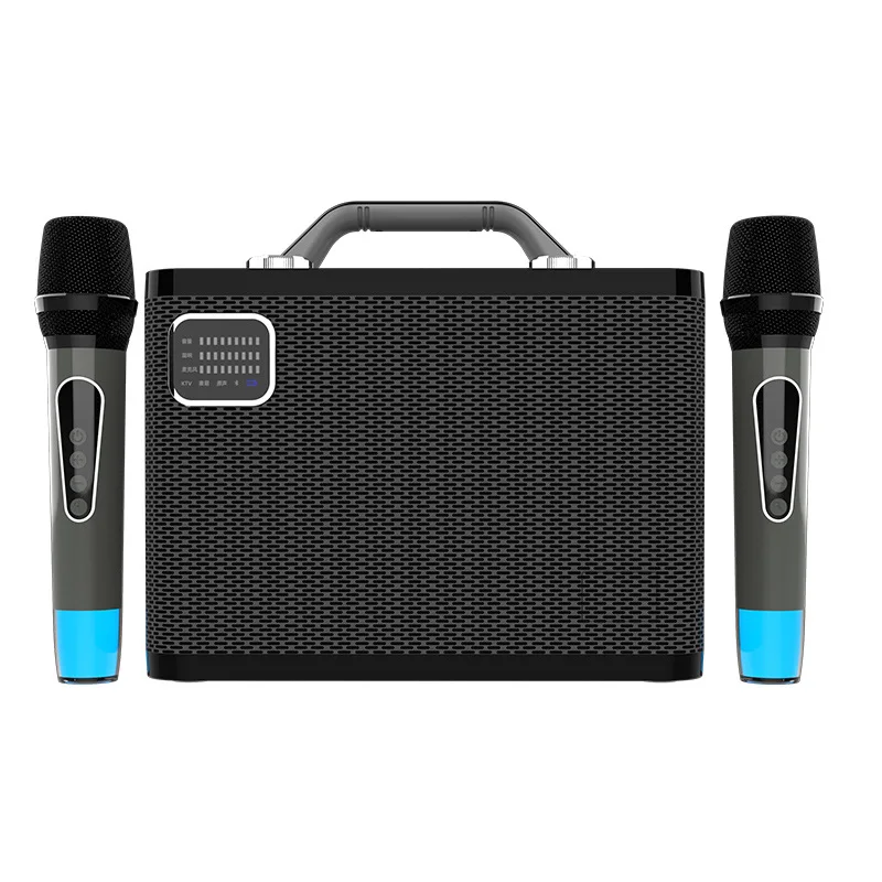 

Hot K86 Wireless RGB LED Lighting Karaoke Machine With Subwoofer Battery Powered Small Home KTV Speaker For Parties Female Gifts