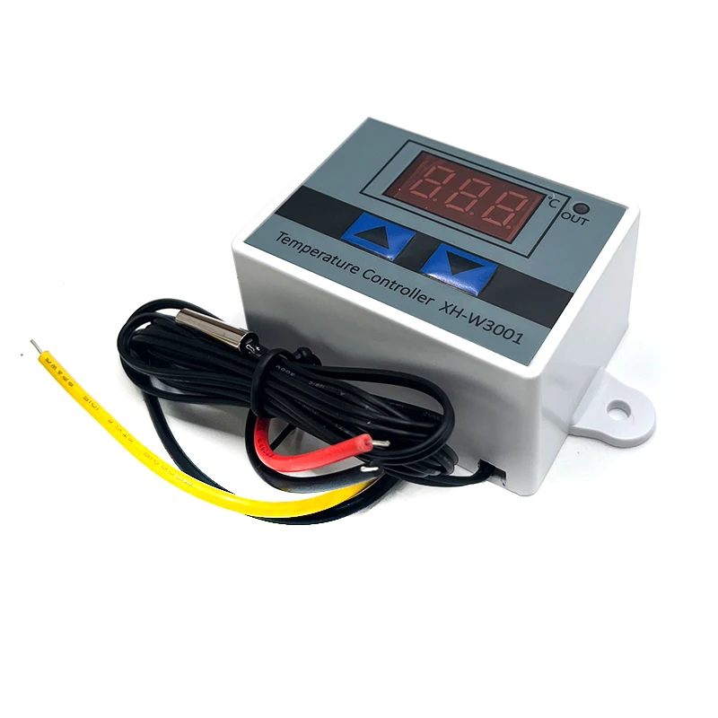 12V/ 24V/ 110V /220V W3001 Digital LED Temperature Controller 10A Thermostat Control Switch Probe XH-W3001