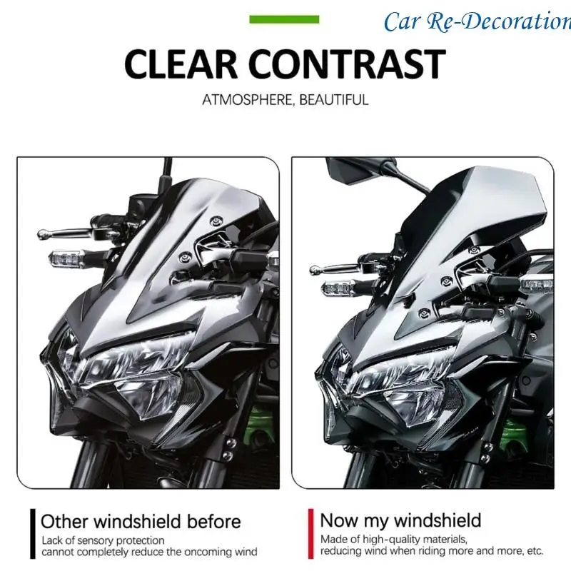 

R58D Upgrades Wind Deflector Aerodynamic Windshield Screen Plastic for Motorbike z90