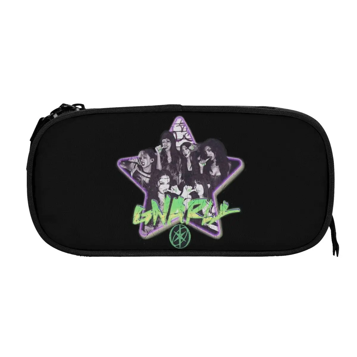 

Gnarly X Katseye винтажный пенал, сумки для ручек, студенческие большие школьные принадлежности для хранения, подарочные пеналы