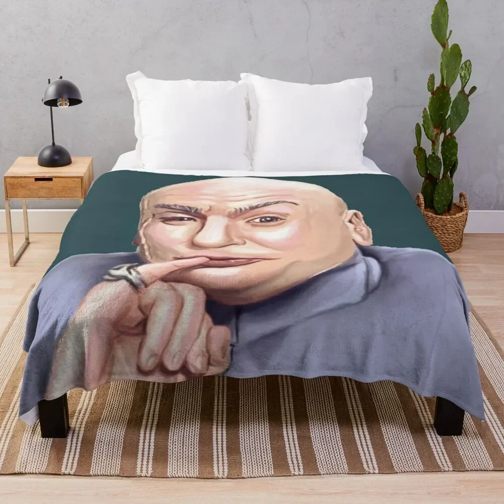 Dr. Evil (Austin Powers) Throw Blanket Luxury Brand Bed linens Hair Blankets