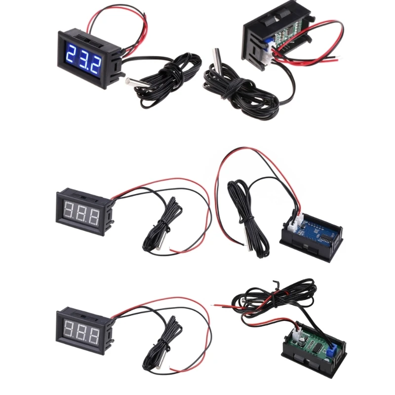 -50 ~ 110 °c para 12v Digital LED Termômetro temperatura do carro Painel
