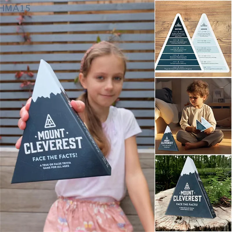 MOUNT CLEVEREST - Original Edition | True Or False Trivia Game | Fun Family Card Game For Adults & Kids | Party Games