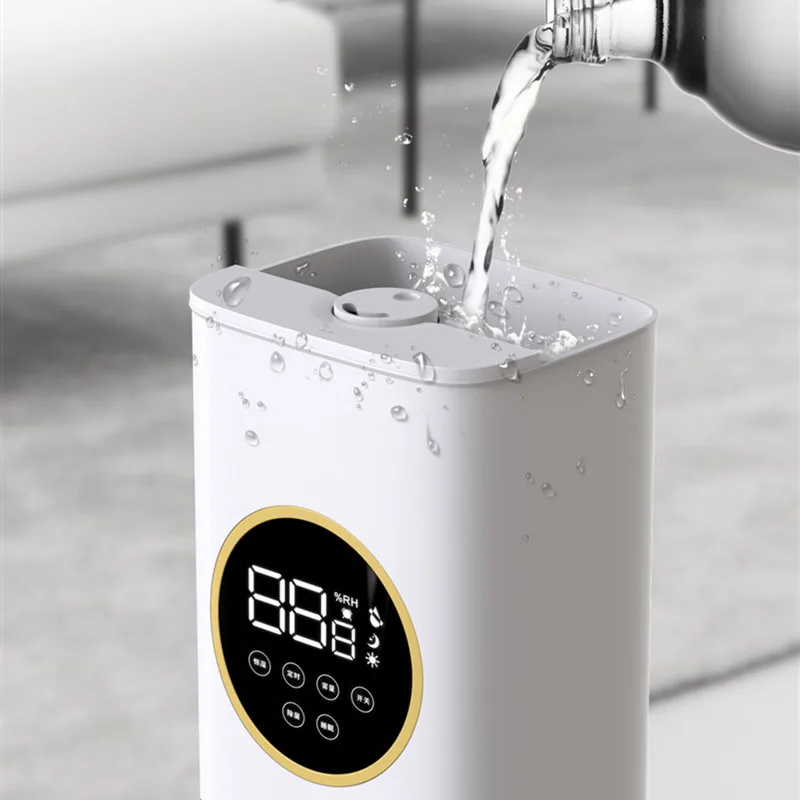 مرطب الضباب الساخن لغرفة النوم المنزلية ، النساء الحوامل والرضع لديهم كمية كبيرة من الضباب والرذاذ ، مرطب داخلي مثبت على الأرض