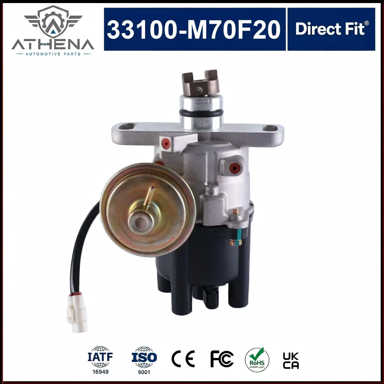 33100-M70F20 33100-77500 Ignition Distributor Single Vacuum Advance Assembly For Suzuki Carry Super Carry F10A 1.0L Carburetor