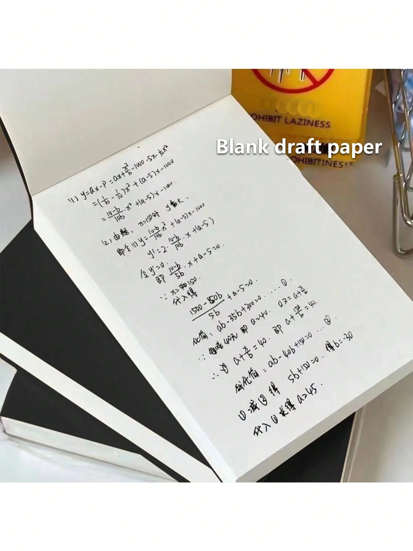 Ultra thick black blank picture book, portable pocket book, flip up high aesthetic value notebook, note book with ten stickers i