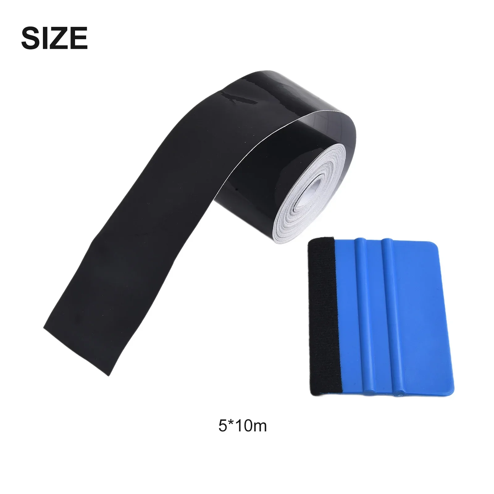 Car Film High Gloss Vinyl Wrap Kit For Black Out Chrome Delete For Window Trim Auto Film Anti-Scratch Tape Waterproof Stickers  