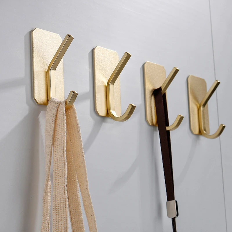 Gold Towel Hook Clothes Rack Wall Coat Rack Key Holder Rack Towel Hooks Hanging Hooks Bathroom Accessories