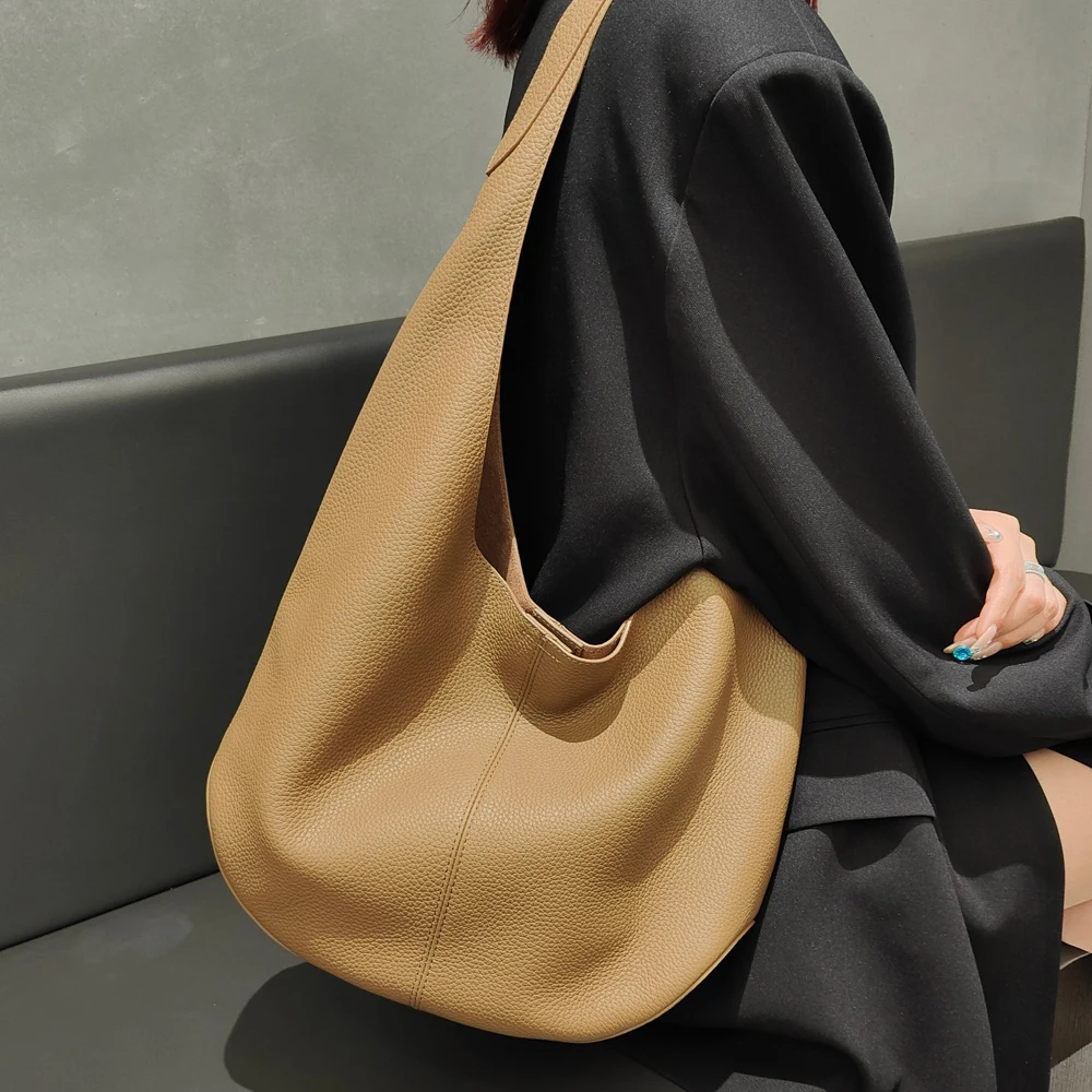 2026 New  genuine Leather Handbag for Women Spacious Casual Soft Leather Tote Bag Stylish, Relaxed Boho-Chic Wanderlust Bag