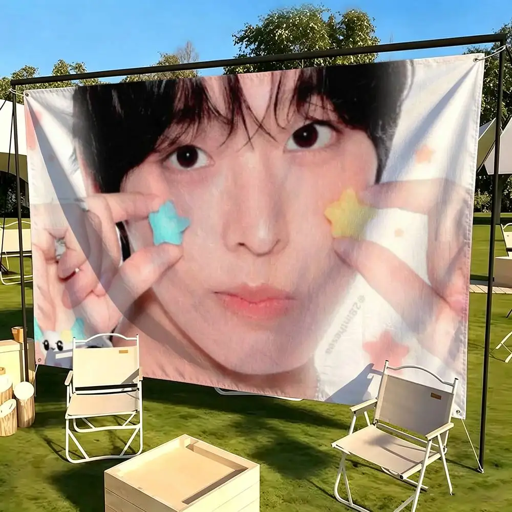cool Singer Band NCT Wish  Flags Wall Hanging Tapestry Outdoor Garage Room Decorative flag Background Blanket