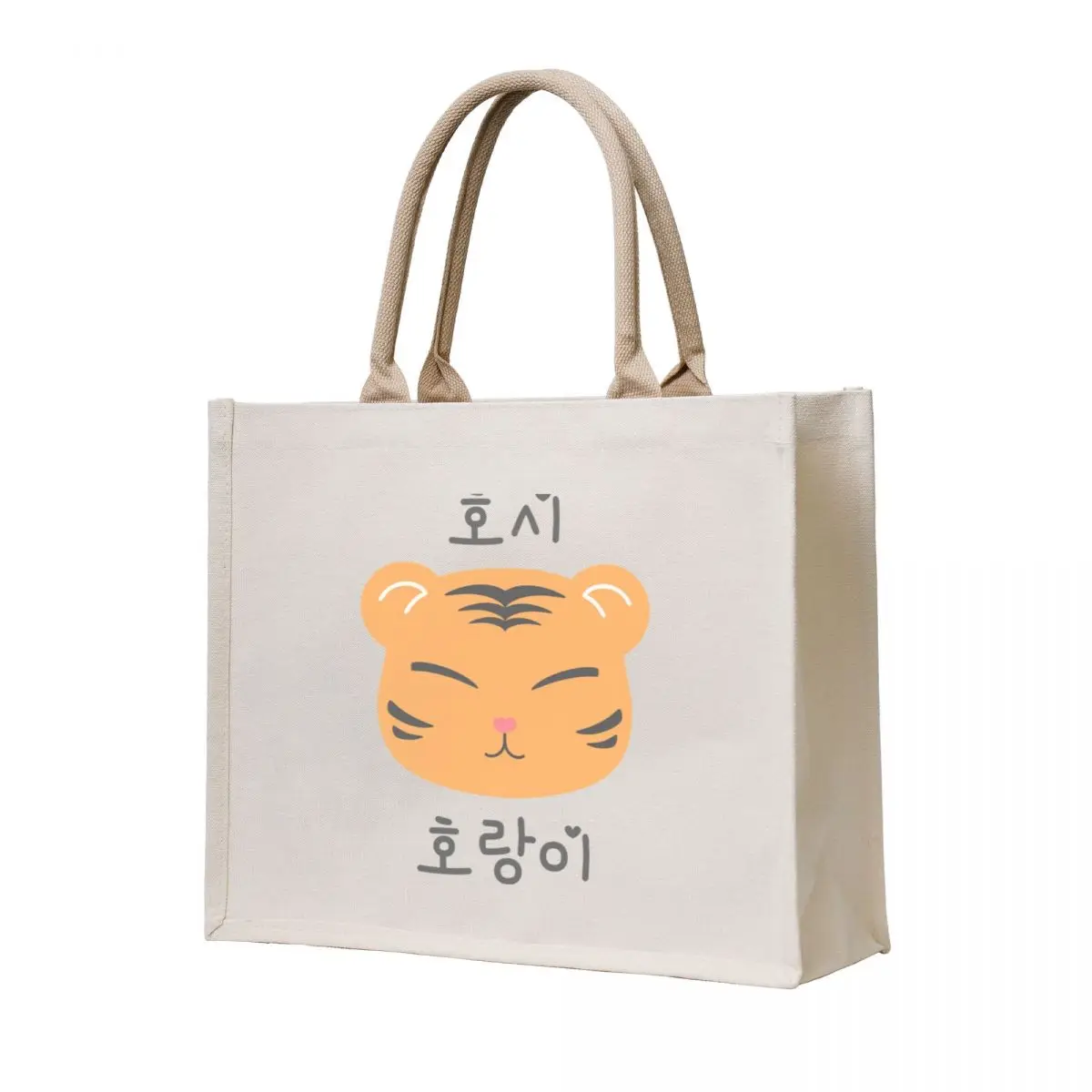 

Hoshis cute tiger, Hangul Tote Bag women bag tote bag canvas Eco