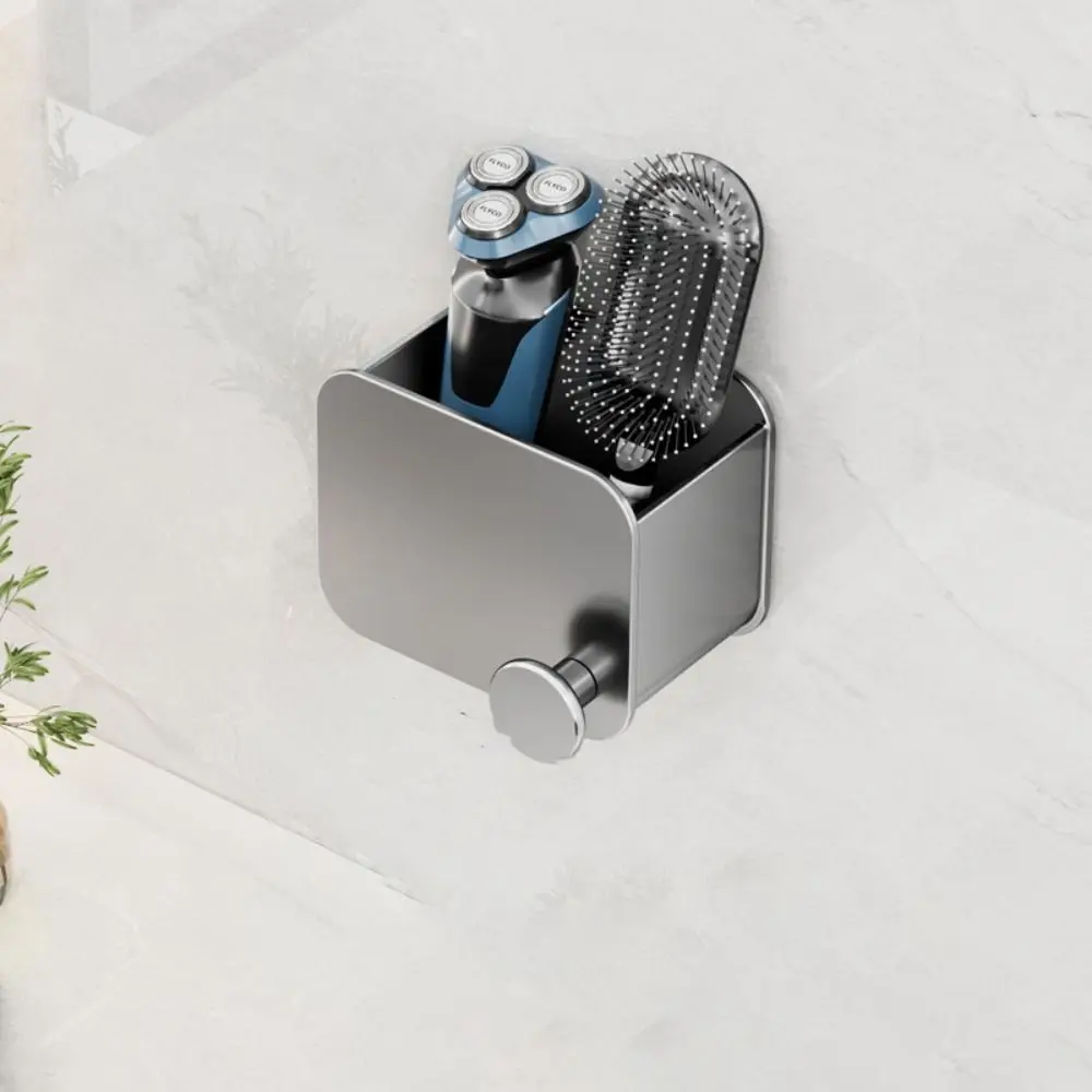 Hole-free Bathroom Storage Rack Wear-resistant High Volume Bathroom Shelf Non-condensing Multifunctional Toiletries Organizer