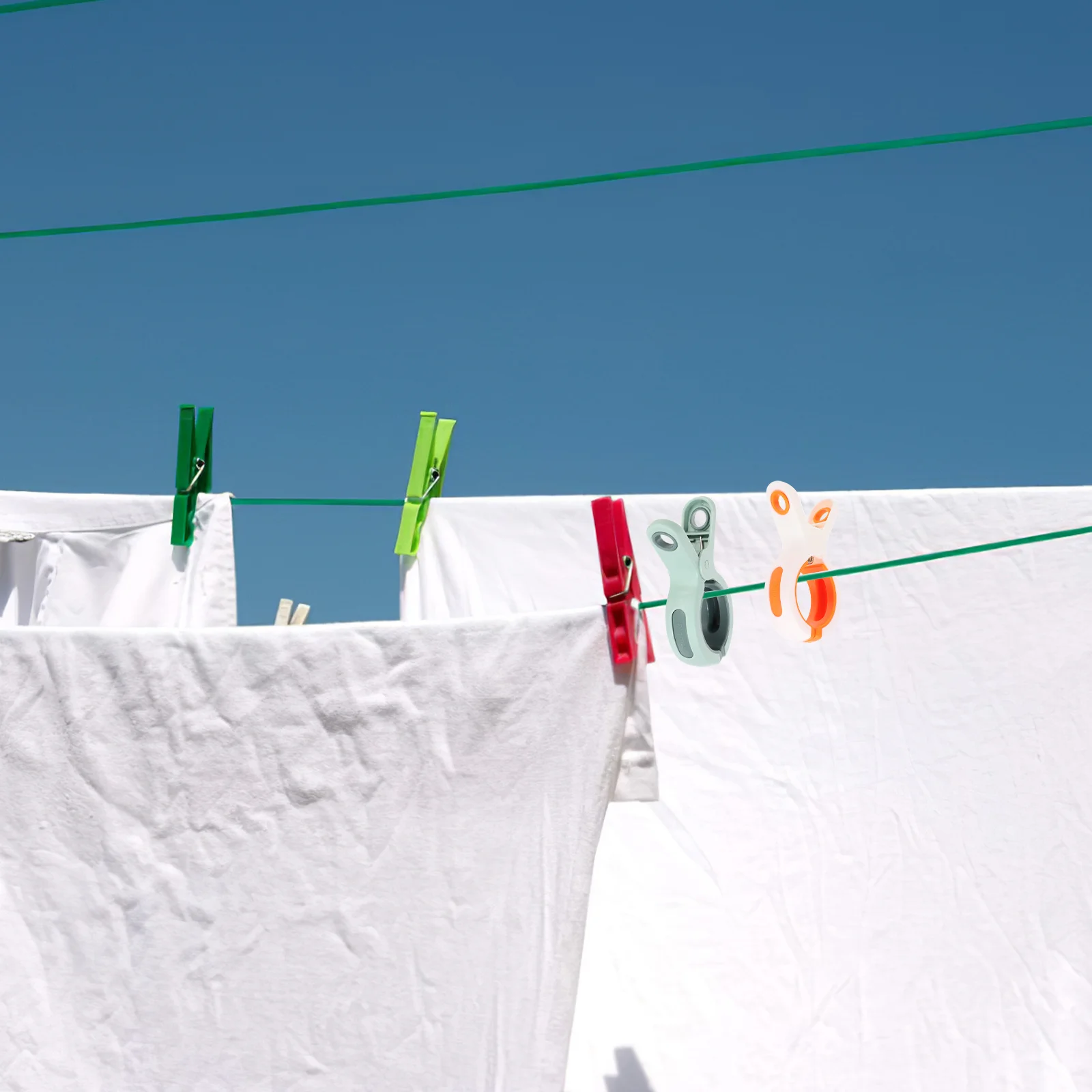 

9pcs Non-Slip Towel Clips Heavy Duty Plastic Clothespin Smooth Edge For Beach Towel Holder Quilt Fixing Clip Clothing Clamp