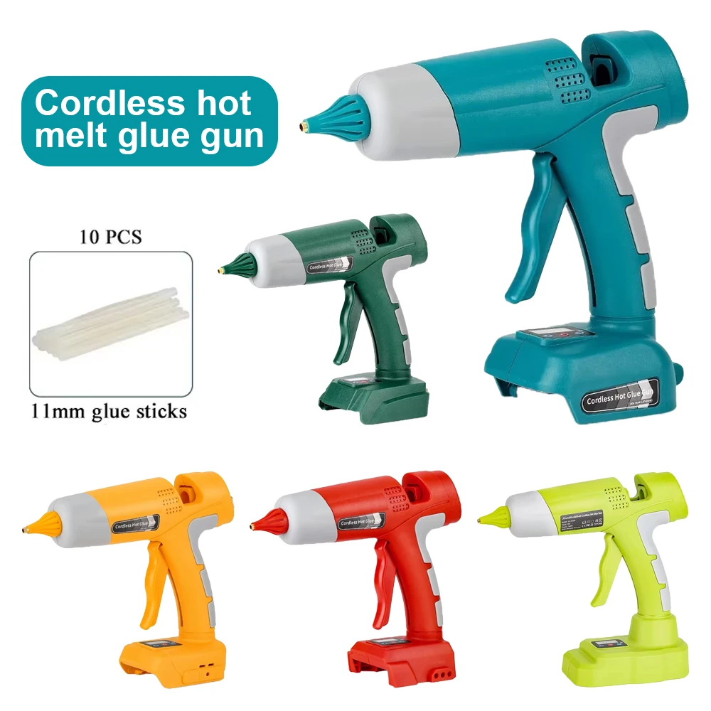 

Для Makita/Dewalt/Milwaukee/Bosch Ryobi 18 В литий-ионный аккумулятор Беспроводной пистолет для термоплавкого клея с клеевыми палочками 11 мм с цифровым дисплеем