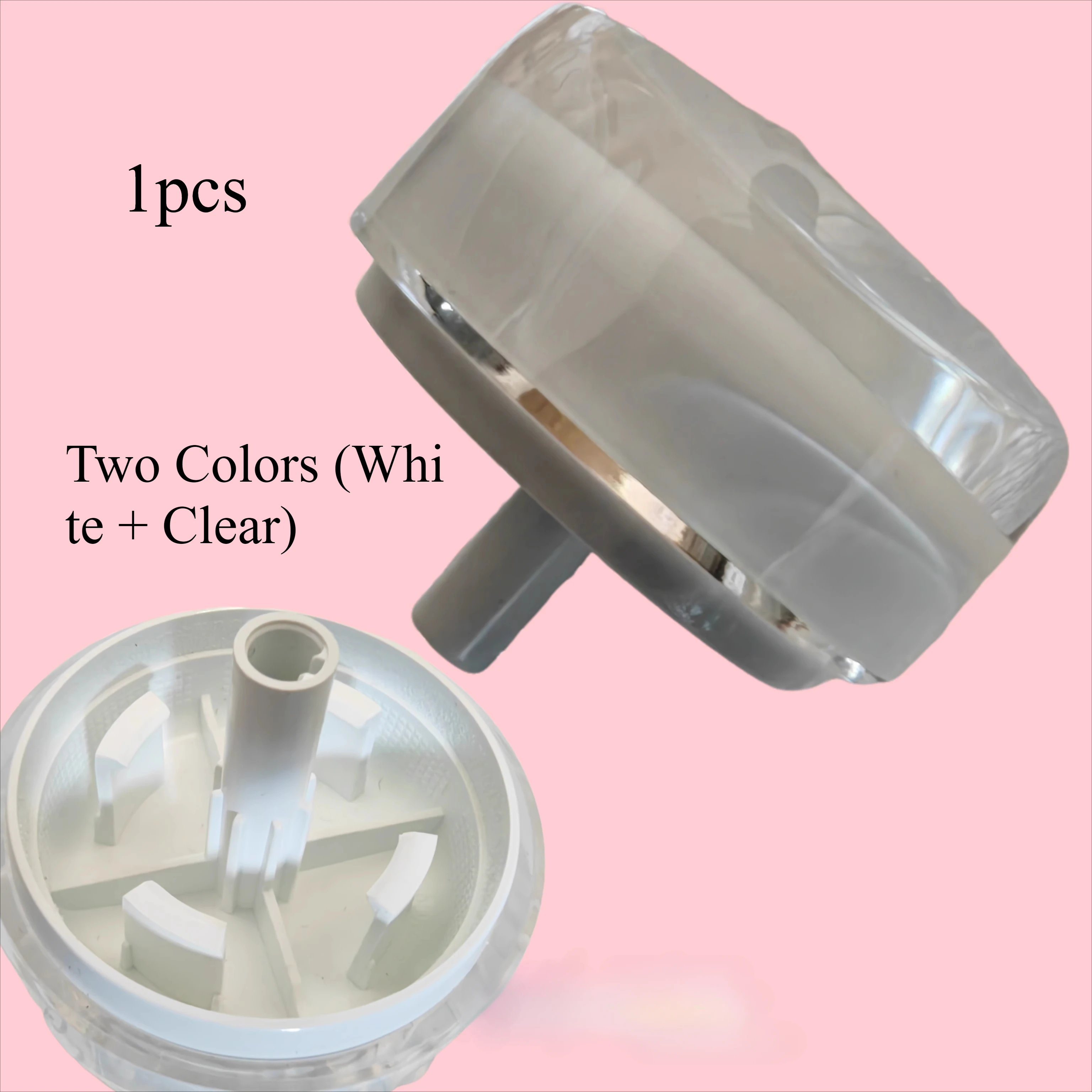 1pcs for Samsung Drum Washer Heat Pump Dryer Knob Computer Board Knob Function Selection Button Two Colors (White + Clear)