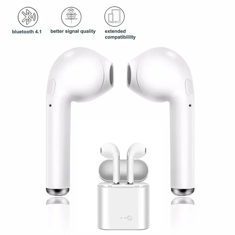 i7s Original TWS Fone Wireless Earphones Bluetooth Headphones with Charging Box Earbuds for Smart Phone Xiaomi Samsung Huawei