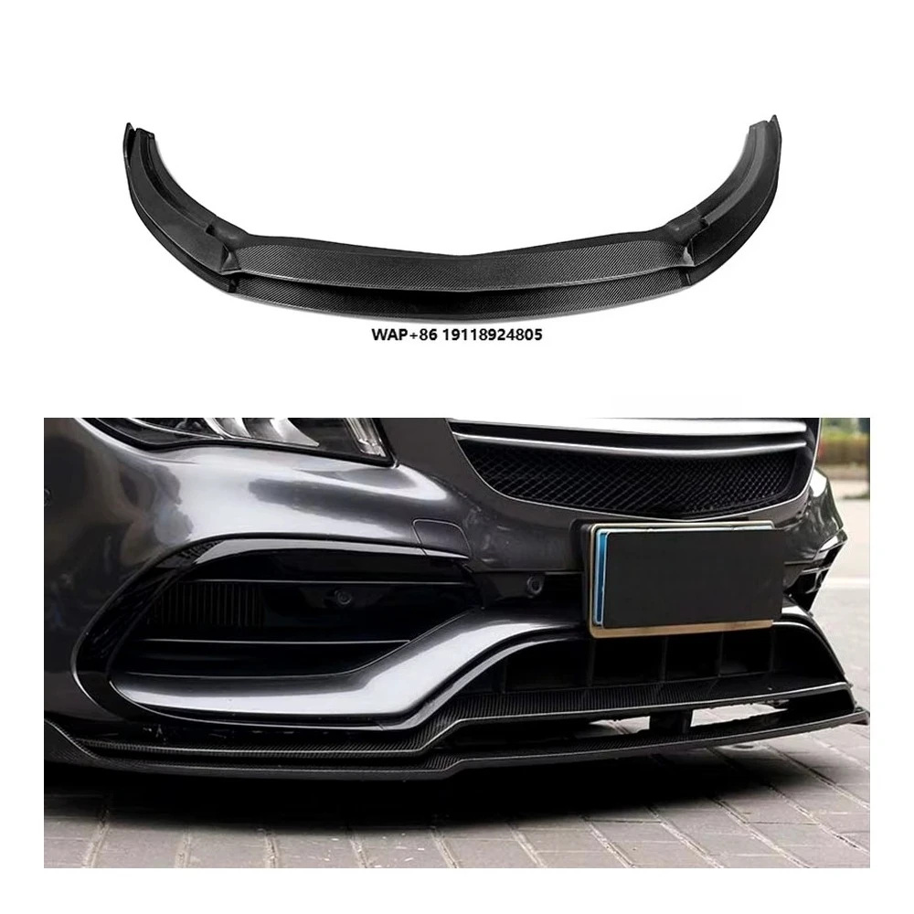 

OEM Carbon Fiber Body Kit Front Spoiler Splitter Bumper Lip Diffuser for Benz CLA45 CLA220 CLA250 CLA260 C117 W117