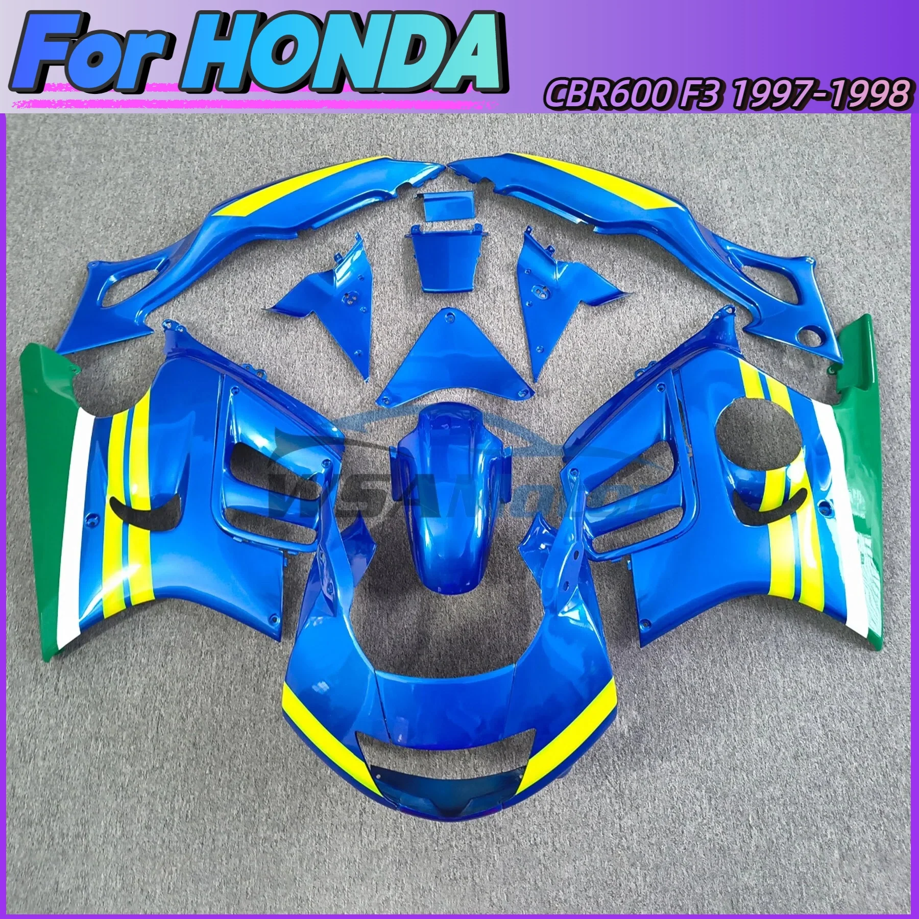 

High Quality Motorcycle Fairing Kits For HONDA CBR600F3 1997 1998 CBR 600F3 CBR600 F3 97 98 Plastic Shell Bodywork Set