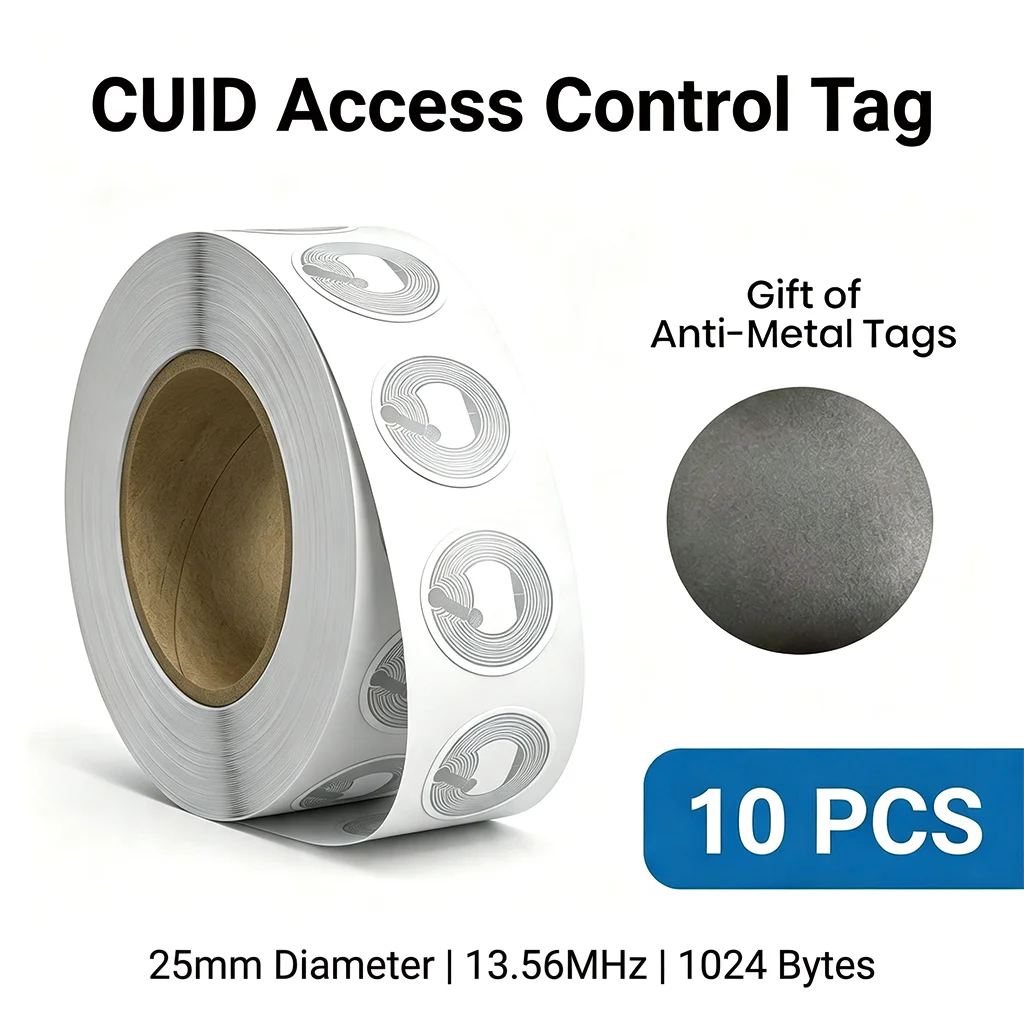 CUID Changeable UID NFC Tag 1K 13.56MHz Rewritable Block 0 RFID Sticker S50 M1 Compatible for Access Control Android MCT