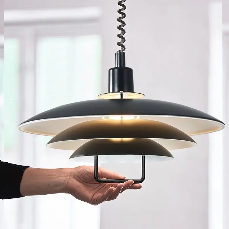 Restaurant Lifting Chandelier Flying Saucer Pull Retractable Modern Simple Lighting Table Creative Dining Room Bar Study