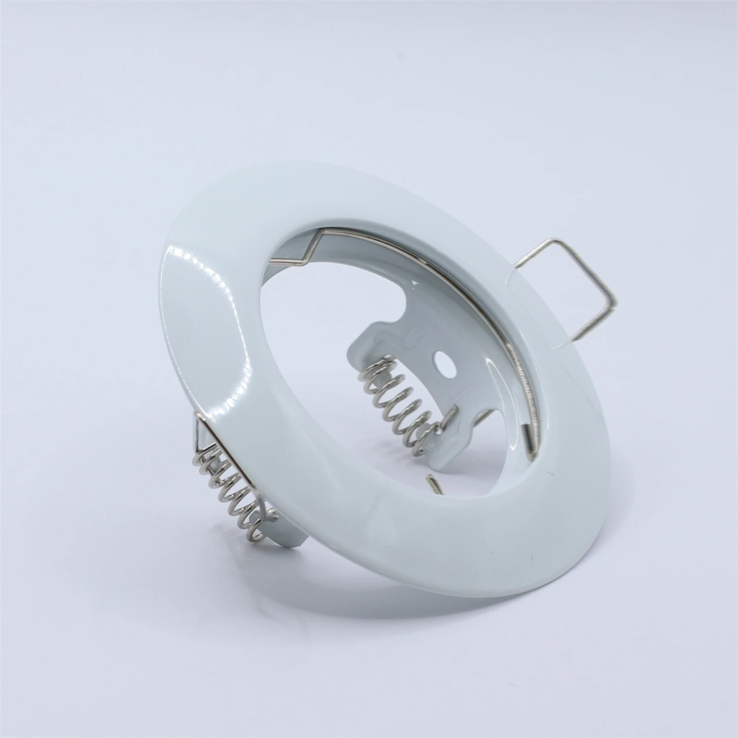 GU10 Spotlight Satin Scoop Downlight LED Recessed Directional Tilt Ceiling Cut Out 55mm