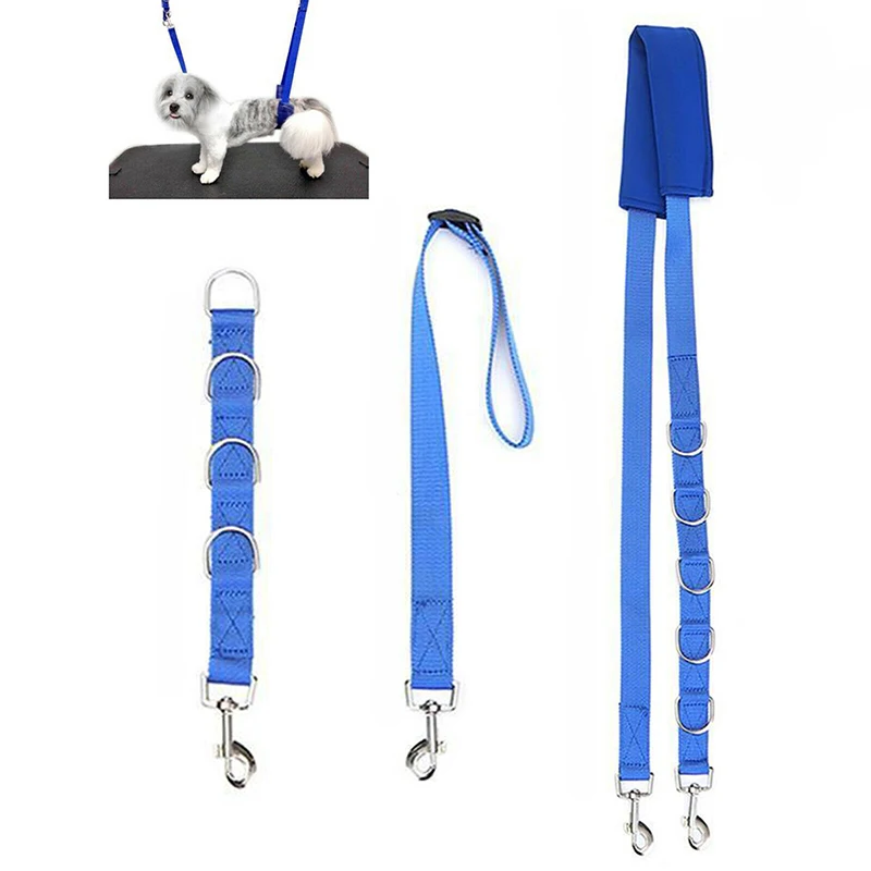 3pcs Leash Leads Pet Grooming Table Adjustable Fixed Dog Cat Safety Rope Pet Grooming Loops Nylon Restraint Noose Pet Supplies