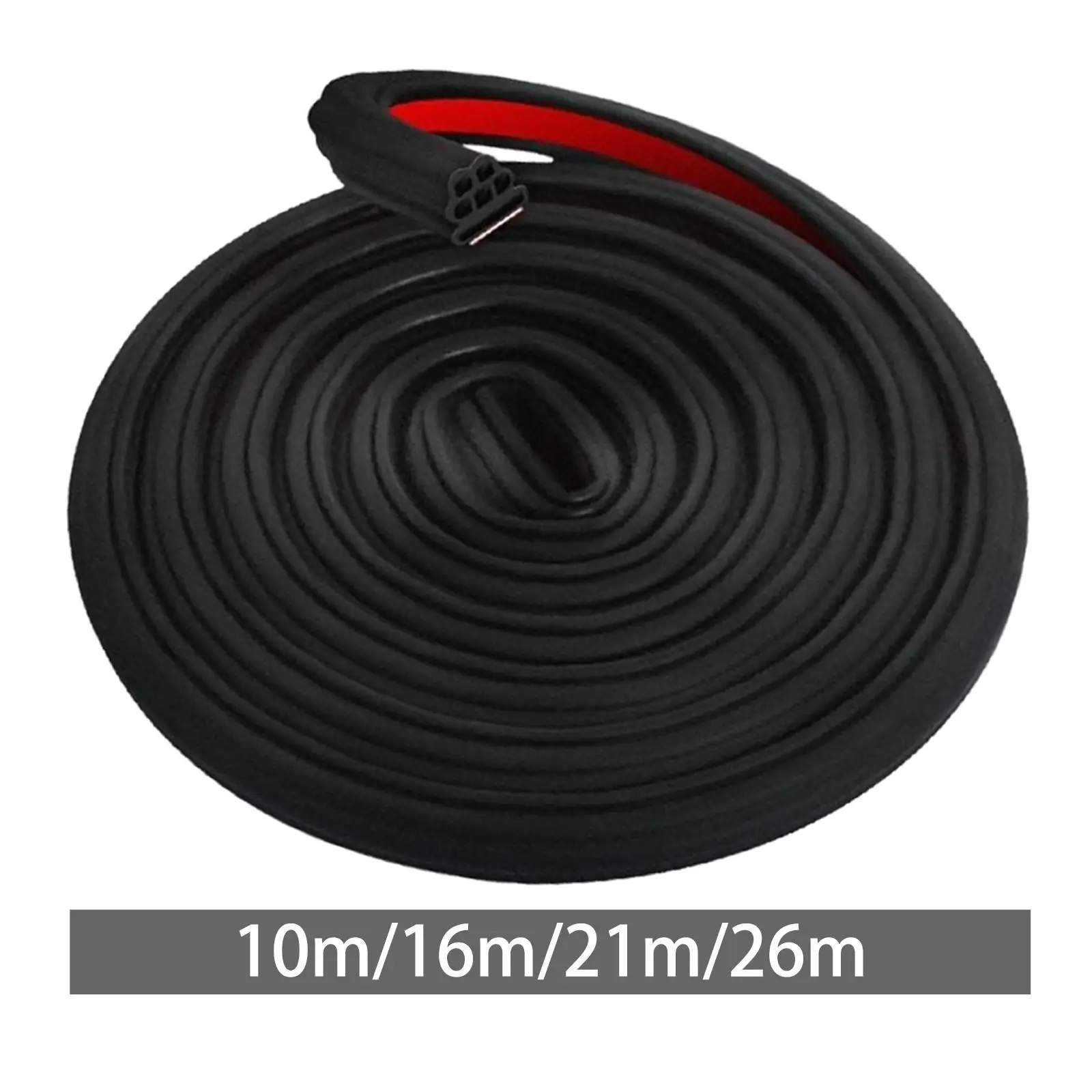 Automotive Door Protector Self Adhesive Rubber Weather Stripping Noise Insulation Strip for Car Garage