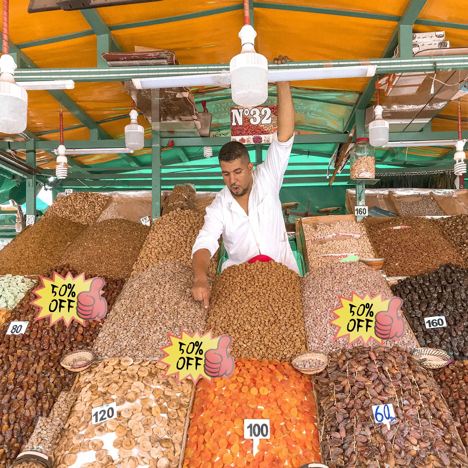 

100Pcs Price Tags Multi Use Advertising Signs for Market Stalls Sale Promotions Price Marking Weather Resistant Strong Paper