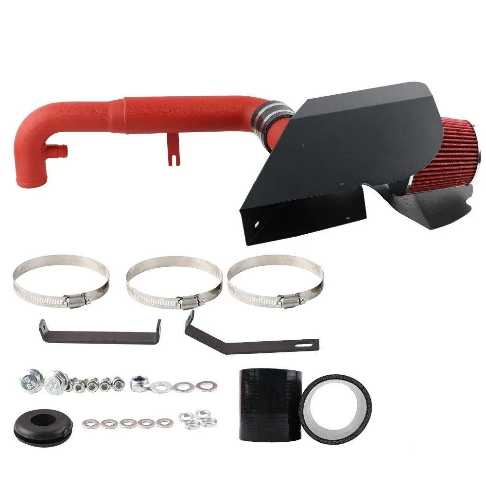 Red Cold Air Intake Kit Heat Shield Filter for Golf GTI MK6 2.0 TFSI EA113 11-12  DR330( WG183-RD-RD)