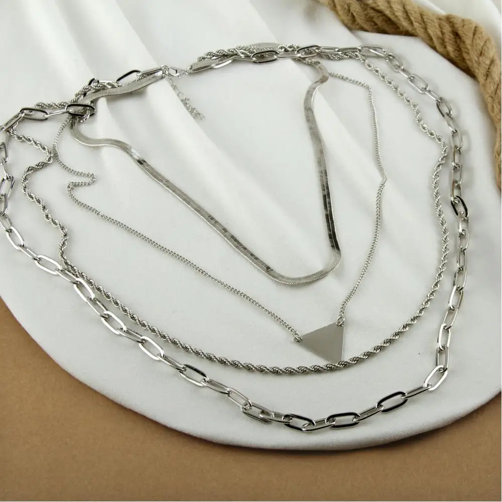 Italian Chain Lux Kombinli Necklace