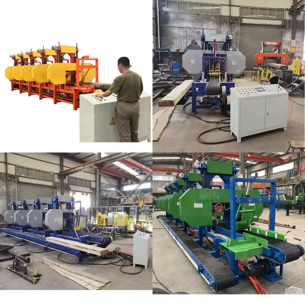 Multiple-Head Horizontal Band Saws Wood Cutting Resaw Machine for Wood Block