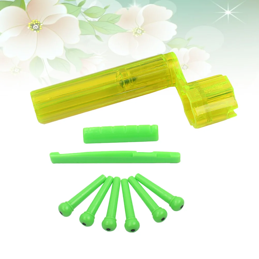 

Guitar Tools and Accessories Wire Reel Pillow Stud Set Green Saddle Nut Kit Guitars