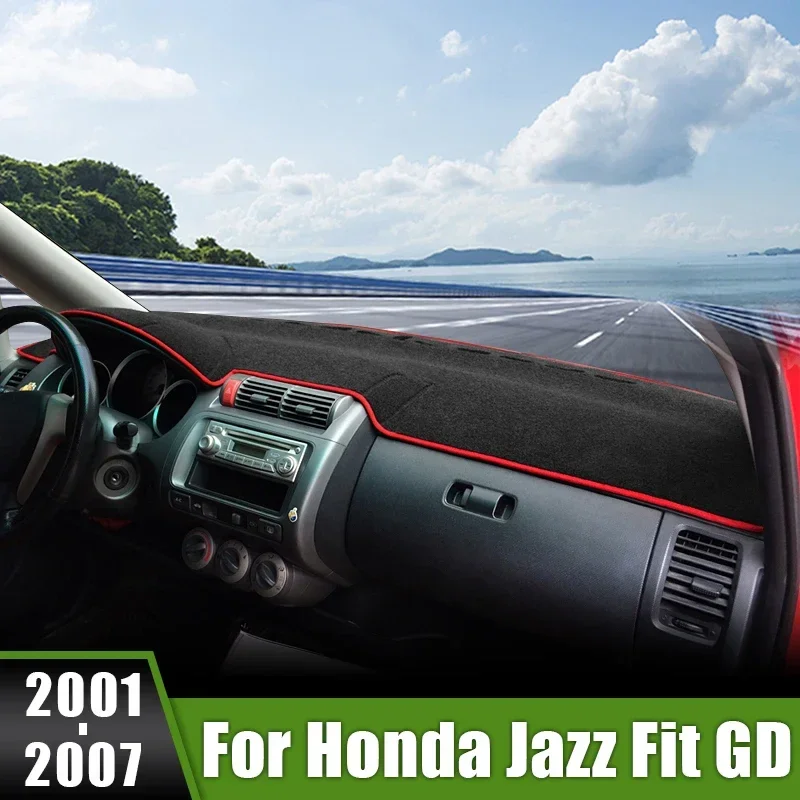 

For Honda Fit Jazz 2001 2002 2003 2004 2005 2006 2007 Car Dashboard Mats Avoid Light Sun Shade Pads Anti-UV Carpets Accessories