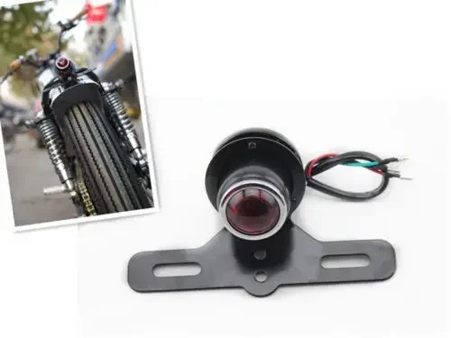 

BLACK MOTORCYCLE TAIL BRAKE LIGHT LAMP FOR HARLEY BOBBER CHOPPER CAFE RACER HONDA KAWASAKI SUZUKI YAMAHA CUSTOM