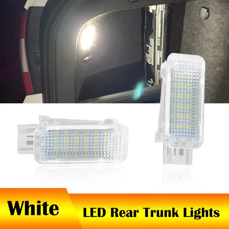 1PC/2Pcs White LED Trunk Lamp Boot Luggage Compartment Light for Audi A2 A3/S3 A4 B5 B6 B7 B8 for Fabia Octavia II for Porsche