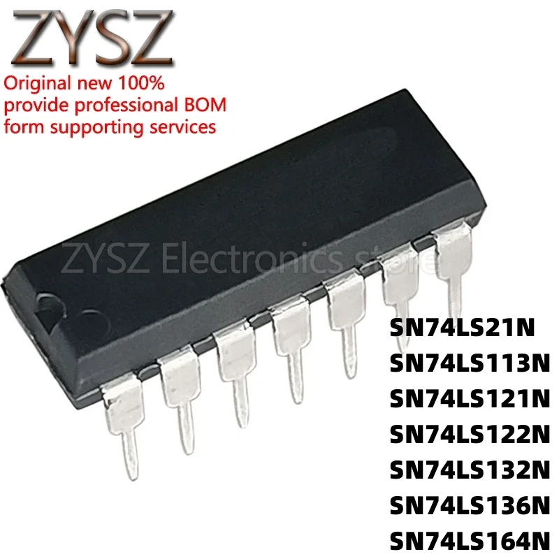 5PCS  SN74LS21N HD74LS21P 113/121/122/132/136/164 in-line DIP14