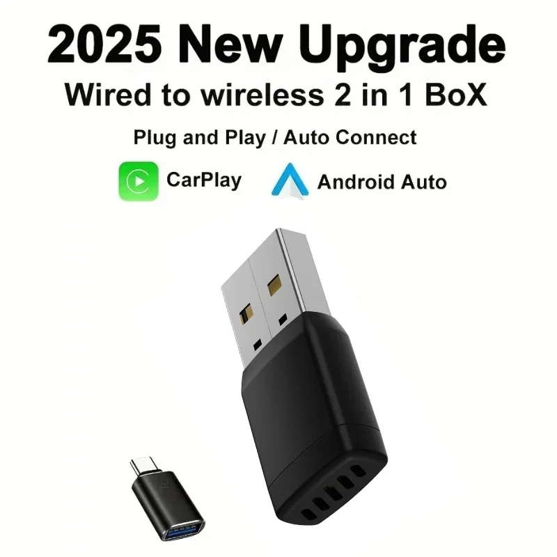 Mini Draadloze CarPlay Adapter Android Auto Draadloze Dongle Wifi 5.8G Auto Connect Box Voor iPhone Android Telefoon Voor Volvo Benz VW