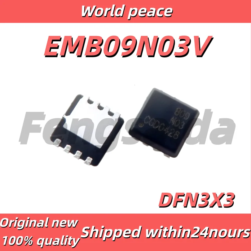 (1-10pcs)100% Brand new original EMB09N03V SMD DFN3X3-8 Marking B09N03 Single N-Channel 30V 20A Field Effect Transistor