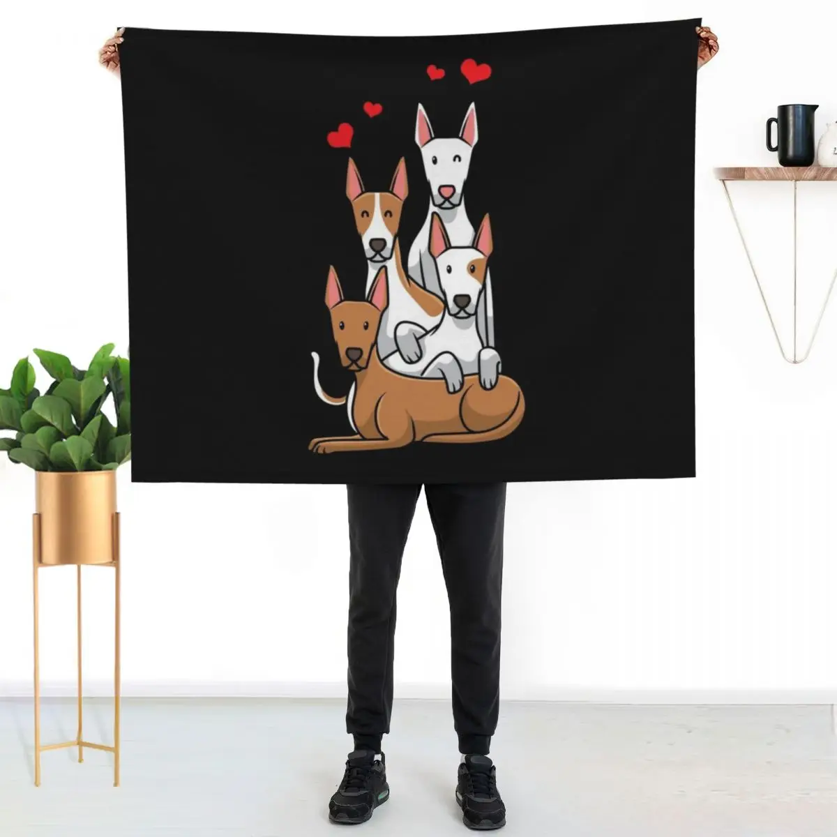 Podenco Dogs Throw Blanket Fashion Sofas cosplay anime Luxury Thicken Luxury Brand Hairys Baby Blankets