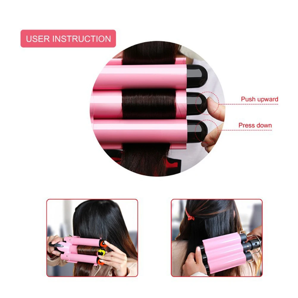 

1 шт., 32 мм, щипцы для завивки волос, абс-ракушка, быстрый нагрев, керамическая пластина из ПТК, противоскользящая ручка для салона, домашнего использования, щипцы для завивки, волнистый инструмент для завивки