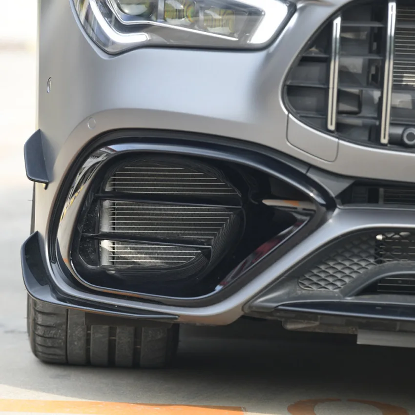 

Подходит для Mercedes Benz CLA45 AMG C118 2020 +, передний бампер, воздушный нож, воздушный выход, аэродинамический комплект, модификация воздушного ножа
