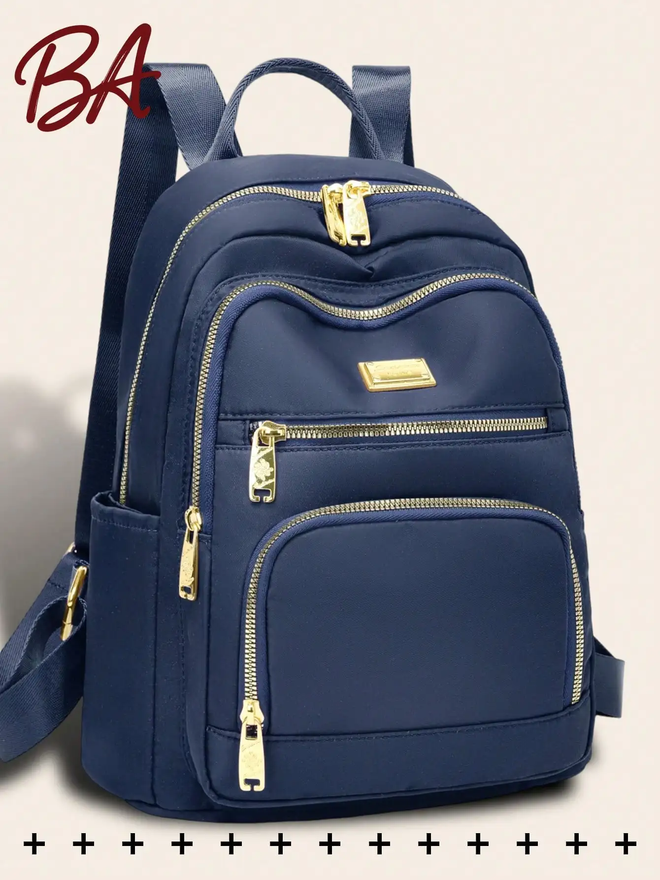 

Women's Anti-Theft Mini Solid Color Nylon Backpack, Multifunctional Fashion Daily Bag, Multi-Pocket Lightweight Travel Bag, Large Capacity Minimalist Backpack, Convenient Backpack, Suitable For Students, Nurses, Teachers, Business People, Travel, Commutin