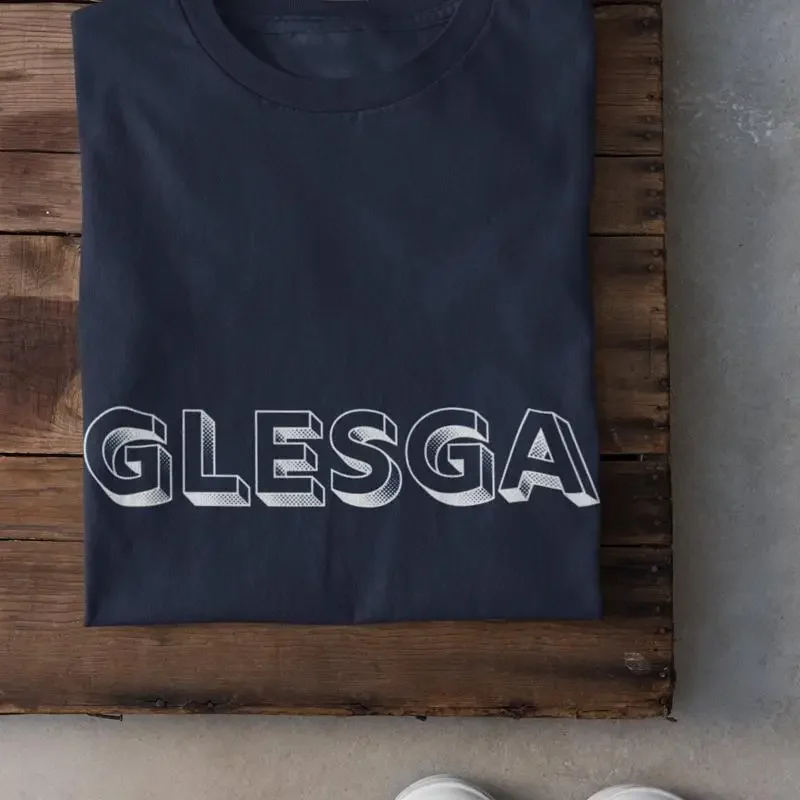 Glasgow T Shirt Scotland Funny Scottish Retro For Him Stocking