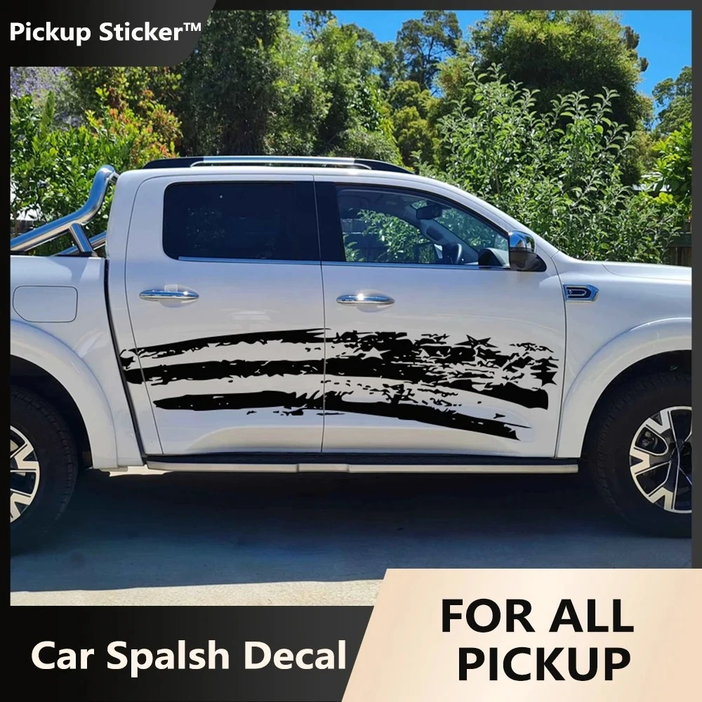 

Car American Flag Splatter Marks Splash Sticker Pickup Truck Universal Vinyl Graphic Decor Decal Cover Auto Tuning Accessories
